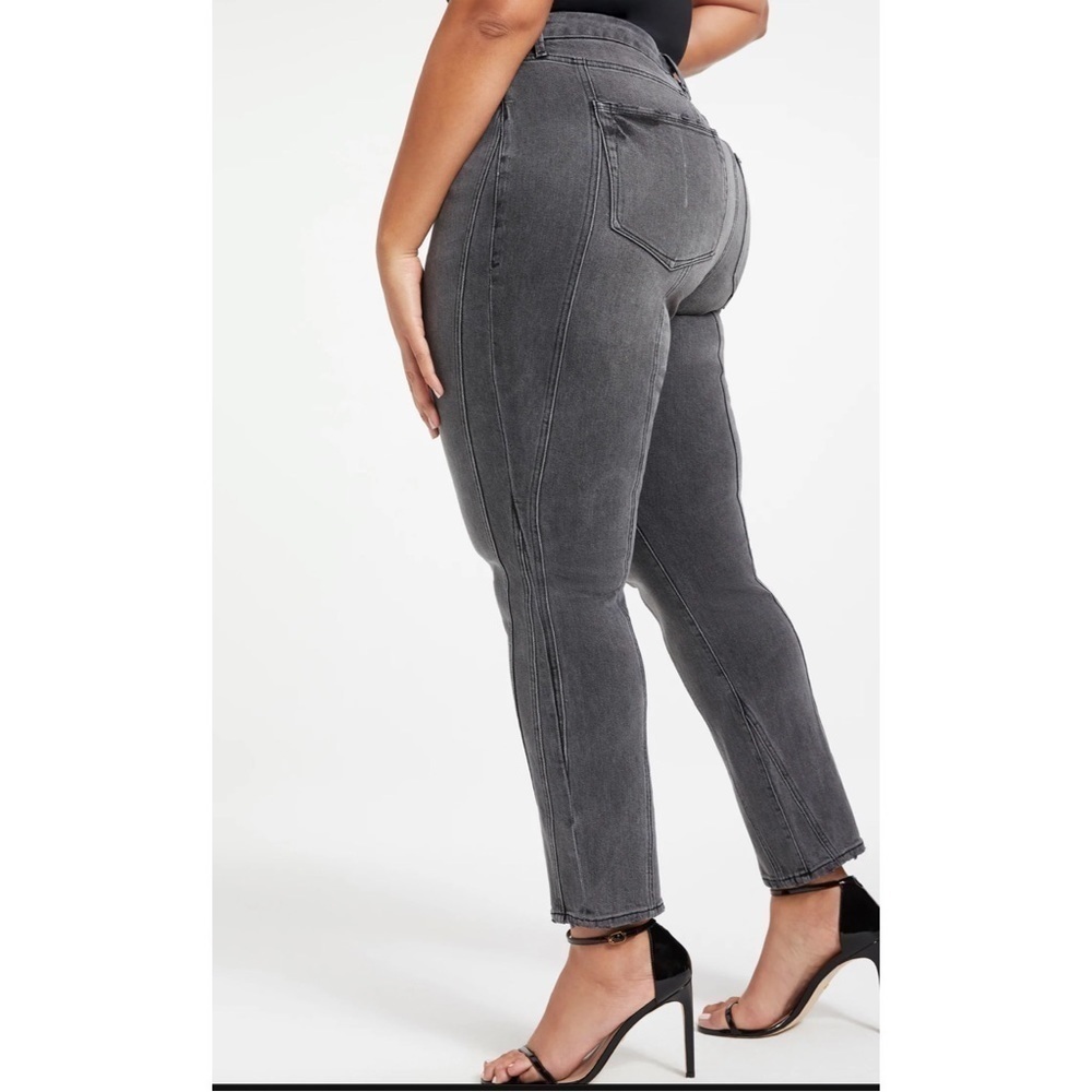 Good American Jeans Sz 12/31 Seamed Good Classic Black115 NWT $169. - Picture 4 of 11